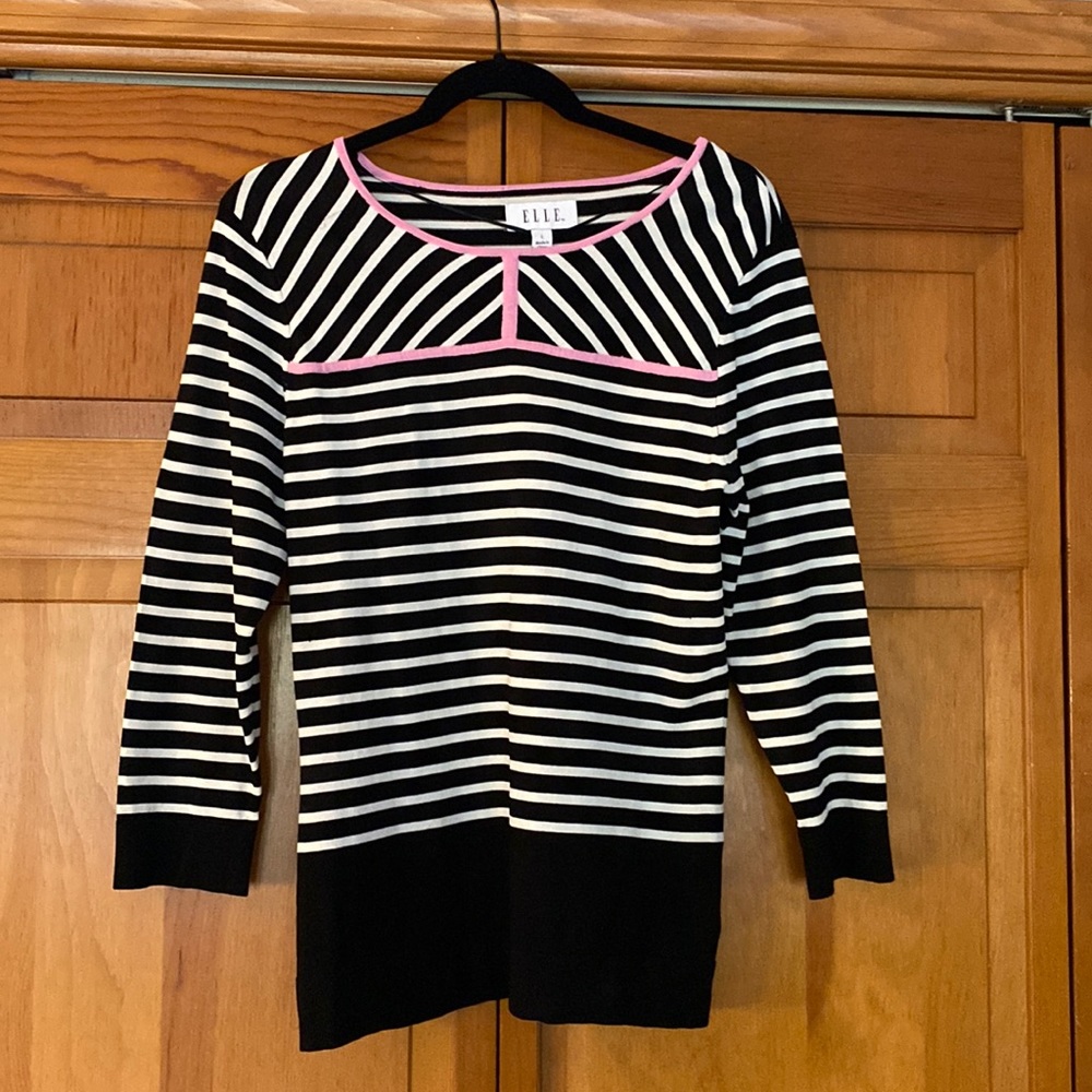 ELLE Striped Sweater